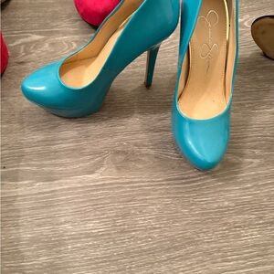 Jessica Simpson Vibrant Blue Heels